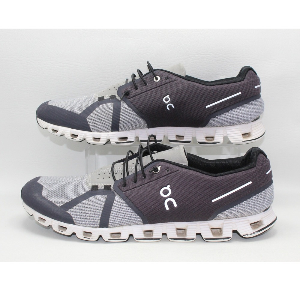 On Cloud Running Shoes Mens 14 Grey Black Low Top Sneakers Swiss Engineering